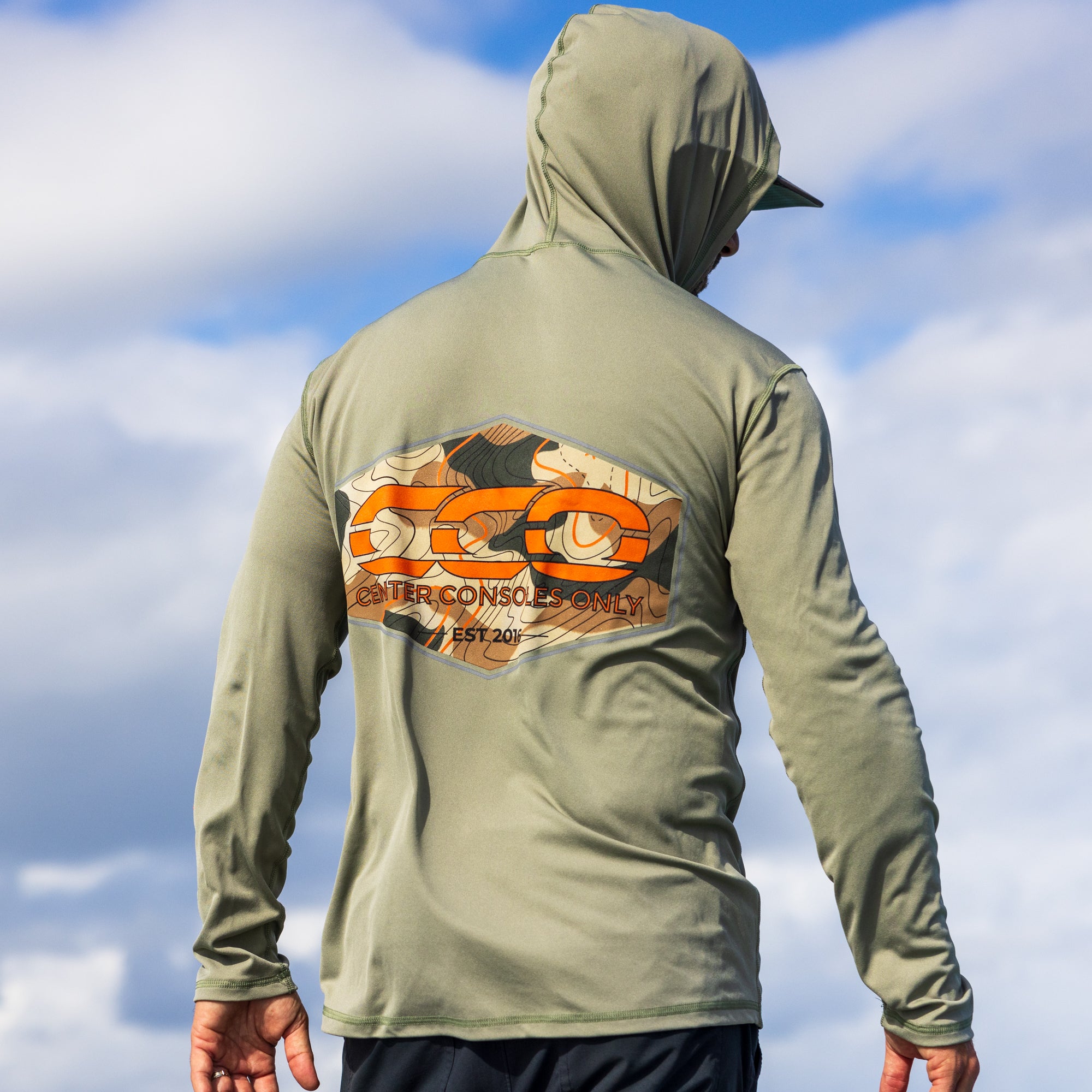 CCO Performance Topography Green Hoodie