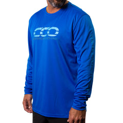 CCO Performance Topography Blue Long Sleeve