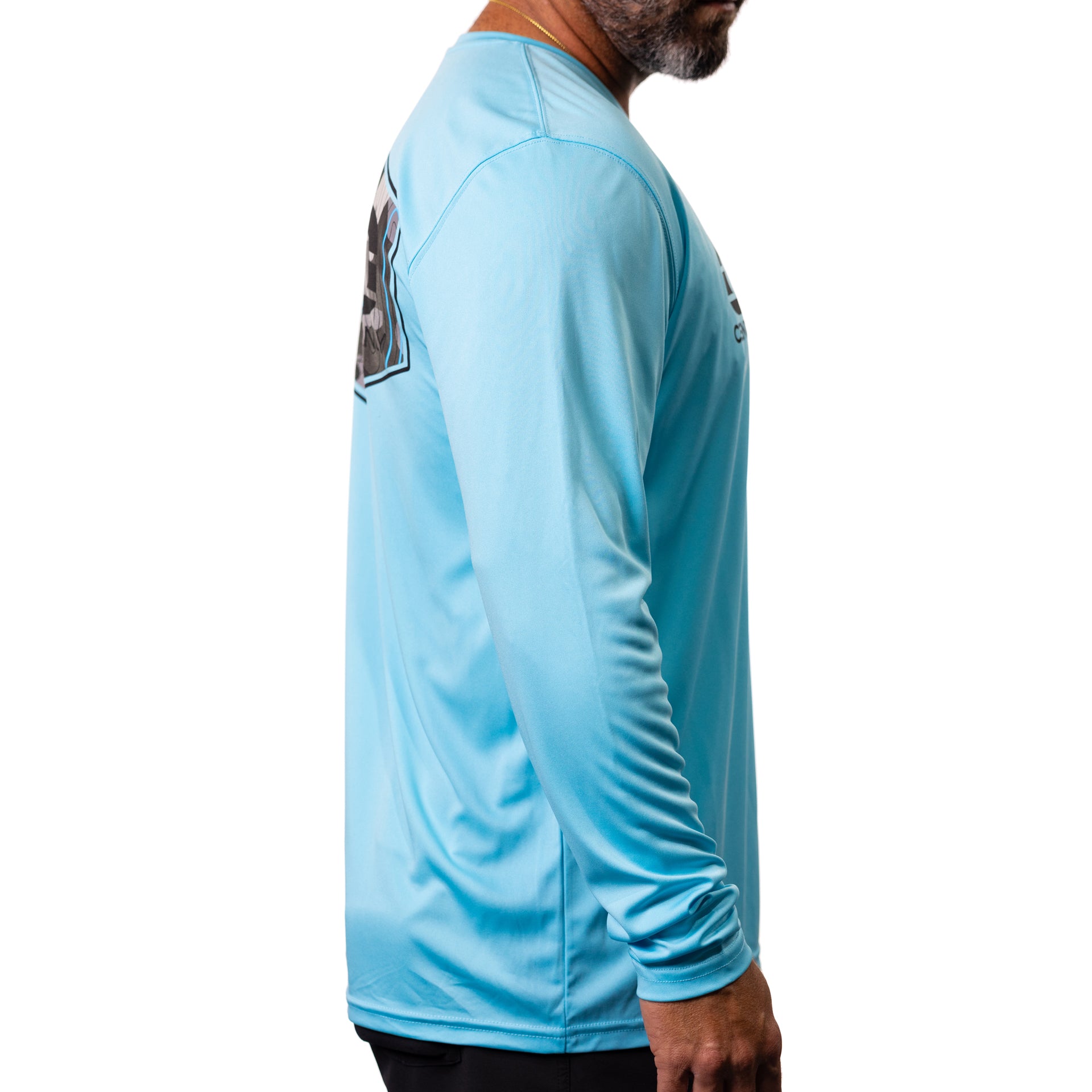 CCO Performance Topography Water Blue Long Sleeve
