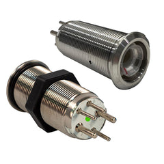 Bluewater 19mm Inrush Push Button Switch Momentary Off-(On) - Blue/Red LED - Switch Body Only [9057-2113]