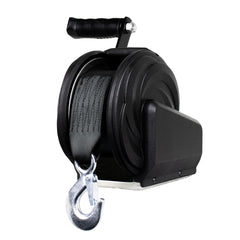 Powerwinch Select Series Winch 600lb, 6" Crank Arm - Carbon Black [21400-W-0600-6-B-R]