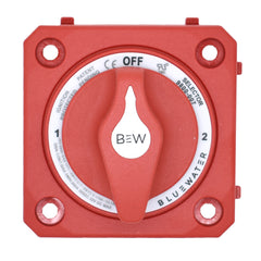 Bluewater Off/1/2/Both Battery Switch - Panel Mount - Red [9800-007-10]