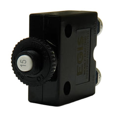 Egis 15A Push Button Panel Mount Circuit Breaker - Screw Terminals [4710-15]