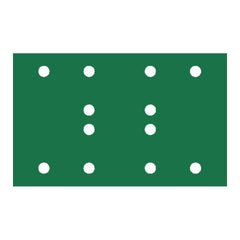 RUPES PROCUT Film Abrasive Sheet 80mm x130mm (3.15" x 5.1") - 12 Holes - P320 Grit *Box of 100pcs [9.45FB320]