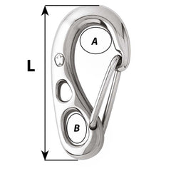 Wichard 3" HR Safety Snap Hook - 75mm [2381W]
