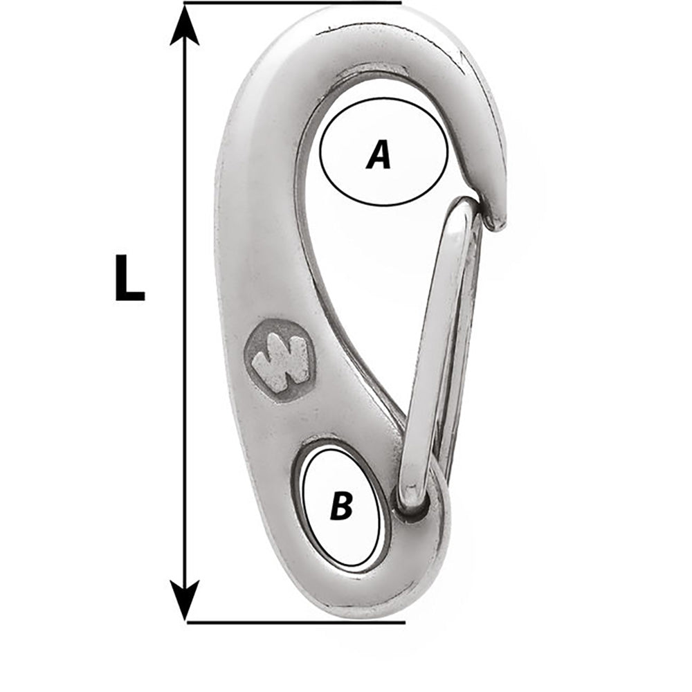 Wichard Safety Snap Hook - 50mm [2480W]