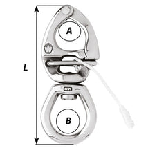 Wichard HR Quick Release Snap Shackle With Large Bail-110mm Length - 4-21/64" [2775W]