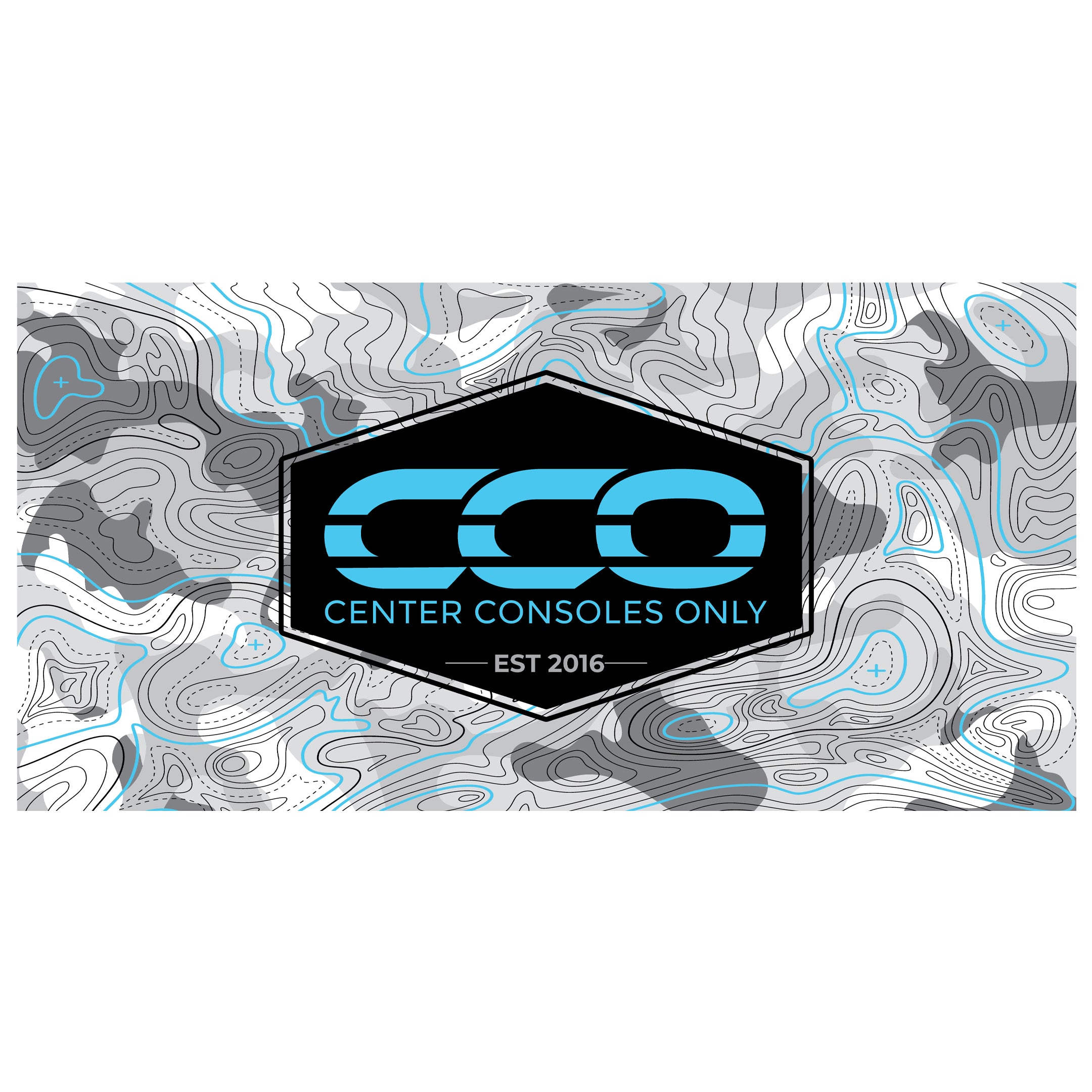 CCO Topography Microfiber Towel Grey/Blue