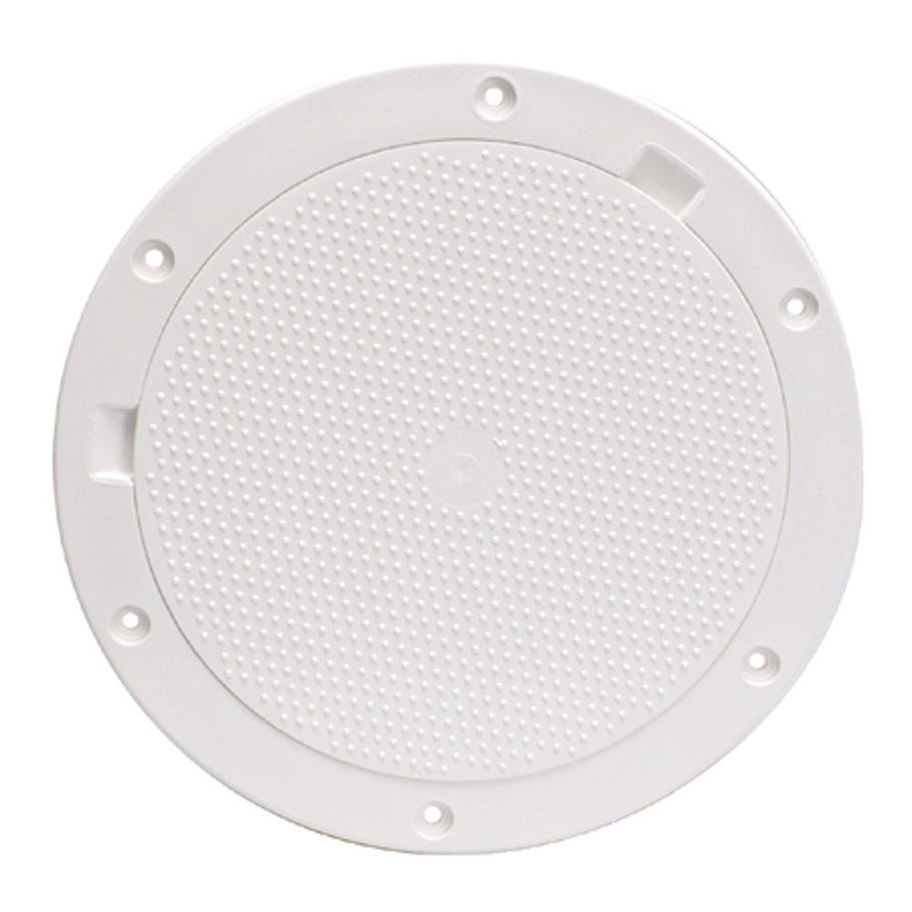 Beckson 8" Non-Skid Pry-Out Deck Plate - White [DP83-W]