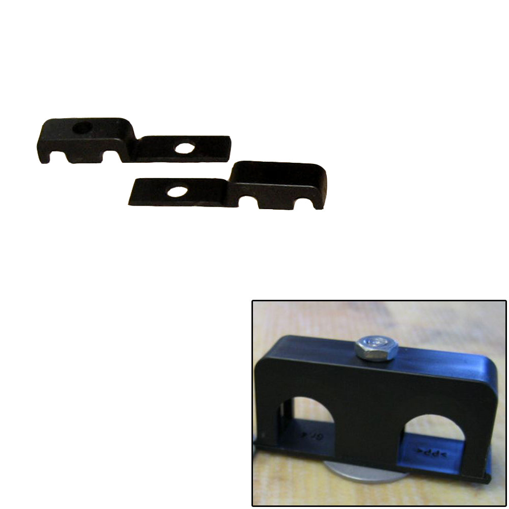 Weld Mount Double Poly Clamp f/1/4" x 20 Studs - 1/4" OD - Requires 0.75" Stud - Qty. 25 [80250]