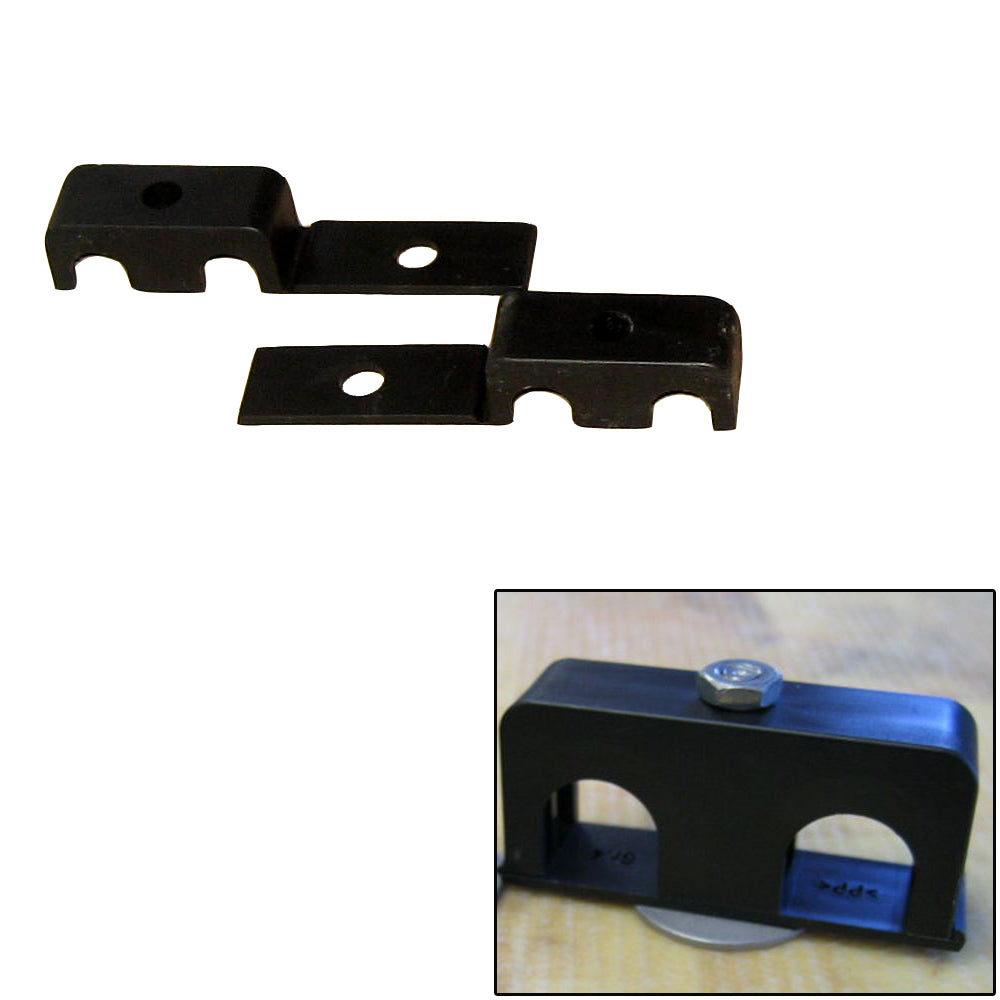 Weld Mount Double Poly Clamp f/1/4" x 20 Studs - 3/8" OD - Requires 1" Stud - Qty. 25 [80375]