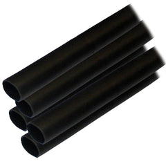 Ancor Adhesive Lined Heat Shrink Tubing (ALT) - 1/2" x 6" - 5-Pack - Black [305106]