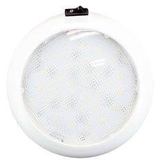 Innovative Lighting 5.5" Round Some Light - White/Red LED w/Switch - White Housing [064-5140-7]
