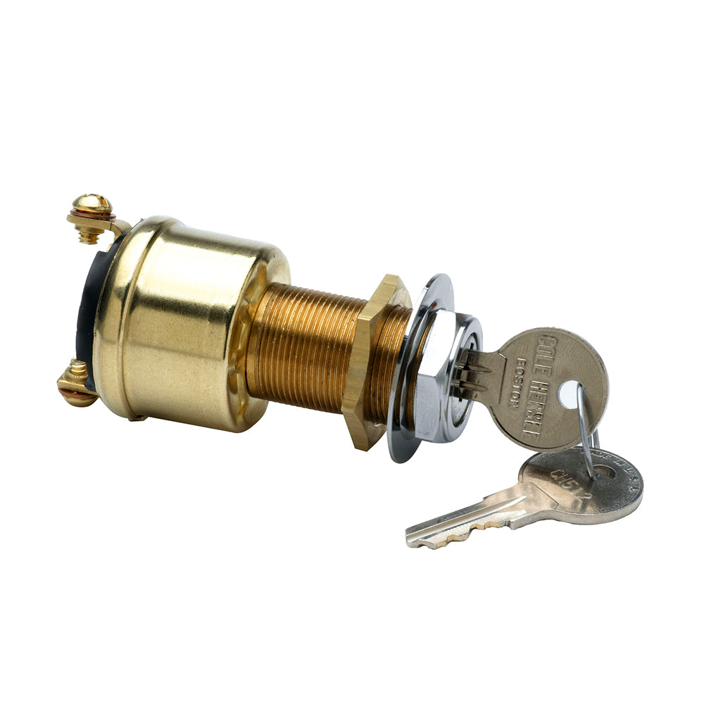 Cole Hersee 2 Position Brass Ignition Switch [M-489-BP]