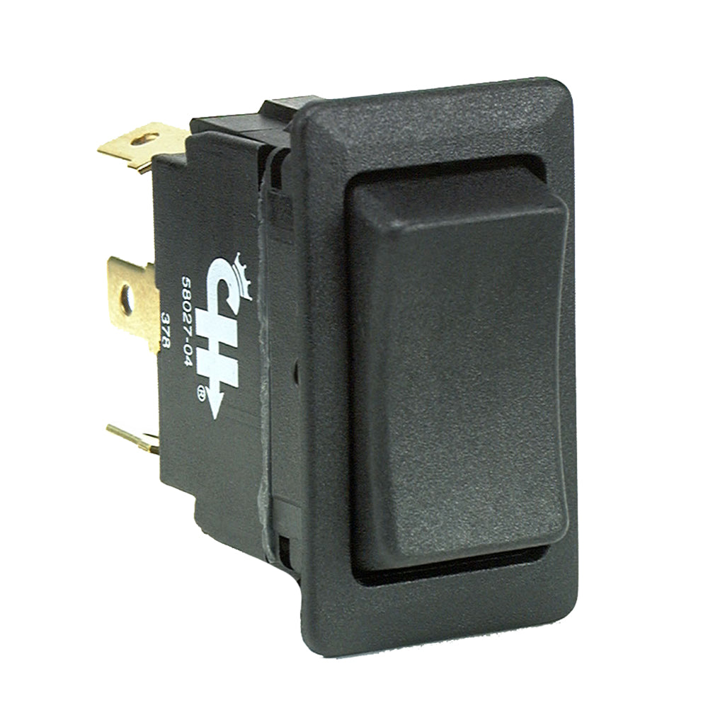 Cole Hersee Sealed Rocker Switch Non-Illuminated SPDT (On)-Off-(On) 3 Blade [58027-04-BP]