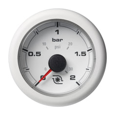 Veratron 52MM (2-1/16") OceanLink Boost Pressure Gauge - 2 Bar/30PSI - White Dial  Bezel [A2C1066150001]