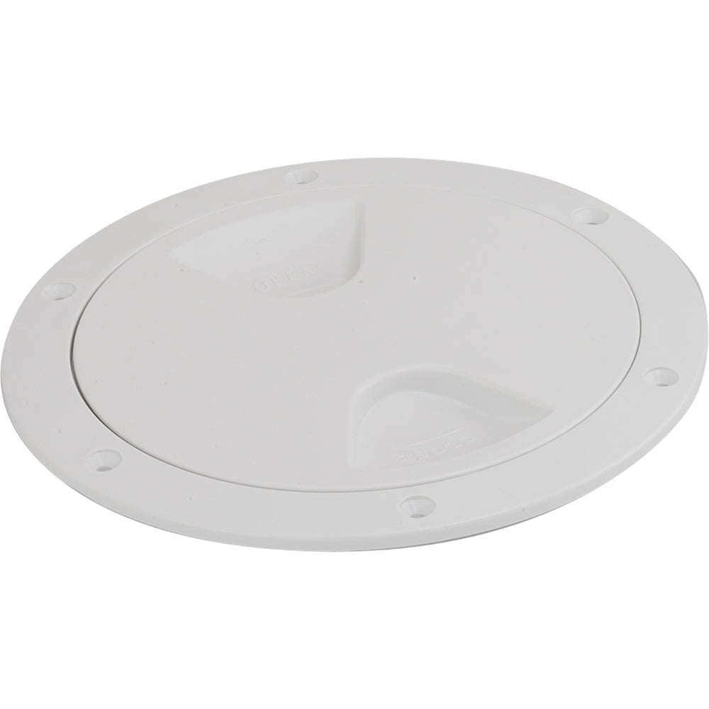 Sea-Dog Screw-Out Deck Plate - White - 5" [335750-1]
